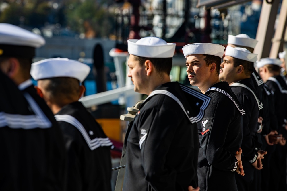 USS Ramage Conducts Sea and Anchor in Halifax