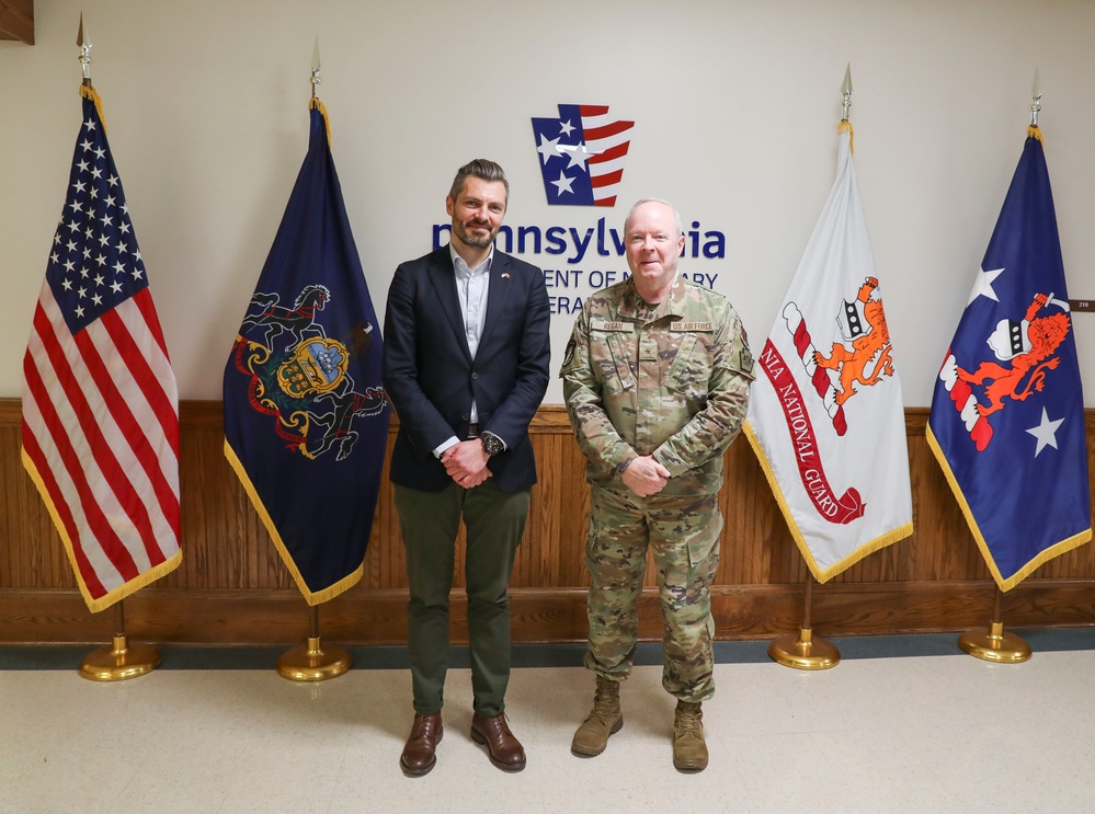 Lithuania’s Vice Minister of Defense visits Pa. Guard leaders and cyber professionals