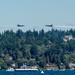 The Navy Flight Demonstration Squadron, the Blue Angels Perform in Seattle, Washington