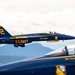 The U.S. Navy Flight Demonstration Squadron, the Blue Angels, perform at the Raider County Open House over Ellsworth Air Force Base South Dakota.