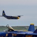 The U.S. Navy Flight Demonstration Squadron, the Blue Angels, perform at the Raider County Open House over Ellsworth Air Force Base South Dakota.