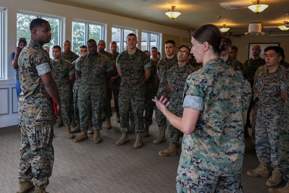 Sgt. Darnell A. Cabbagestalk's promotion ceremony