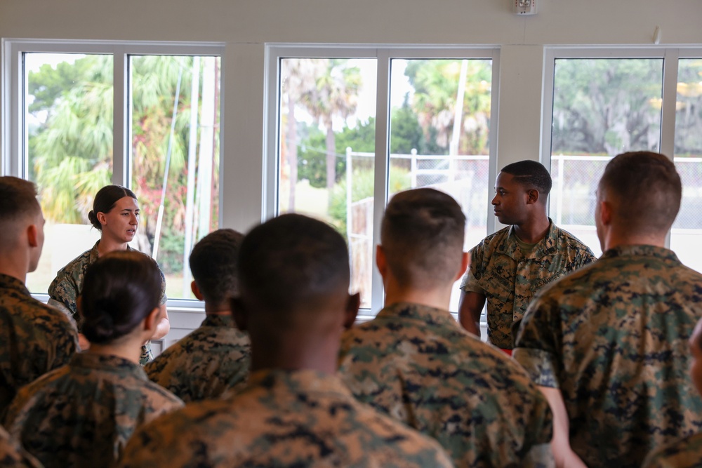 Sgt. Darnell A. Cabbagestalk's promotion ceremony
