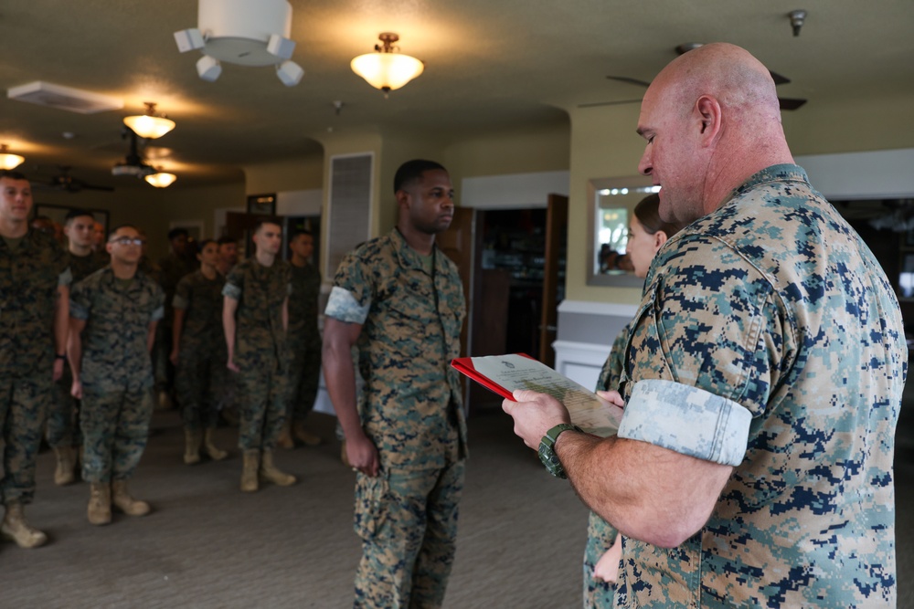 Sgt. Darnell A. Cabbagestalk's promotion ceremony
