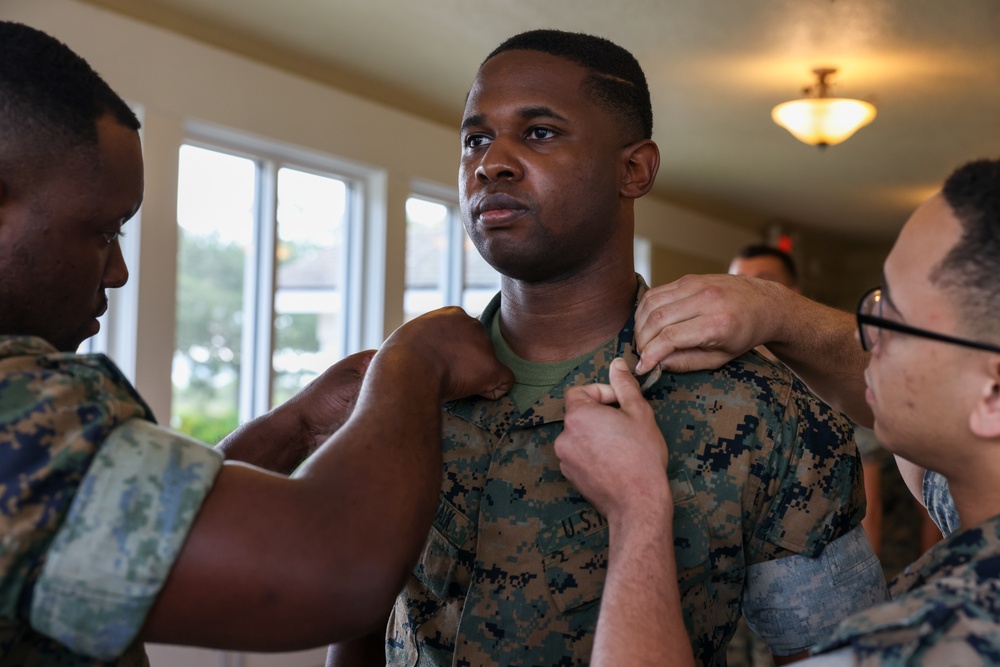 Sgt. Darnell A. Cabbagestalk's promotion ceremony