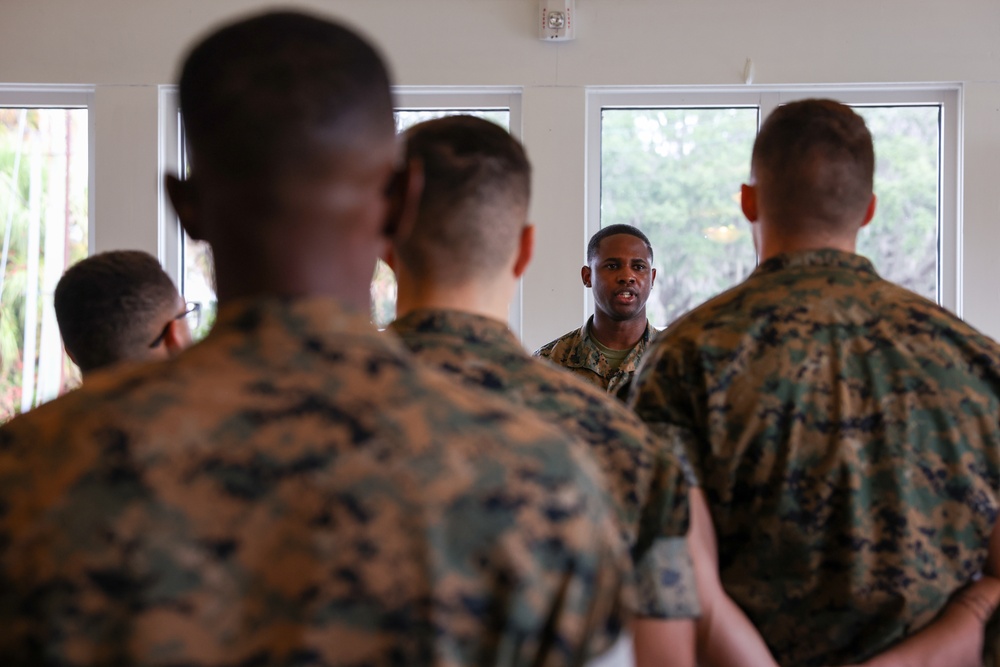 Sgt. Darnell A. Cabbagestalk's promotion ceremony