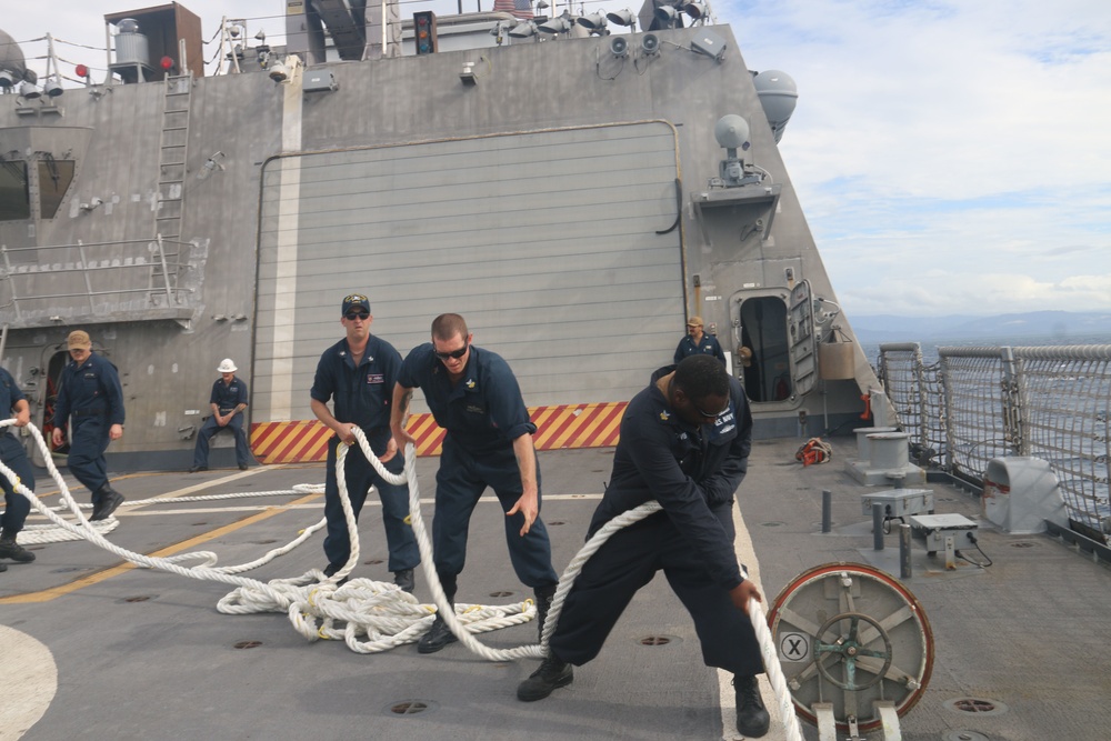 USS Milwaukee Operations at Sea and Inport