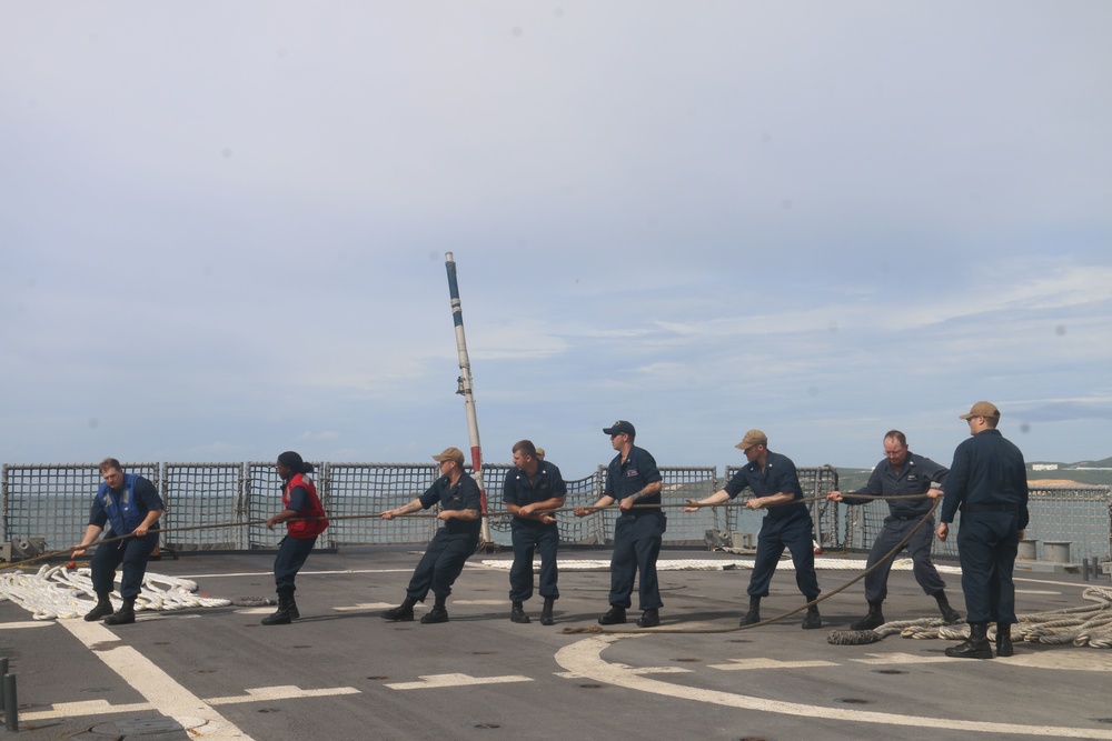 USS Milwaukee Operations at Sea and Inport