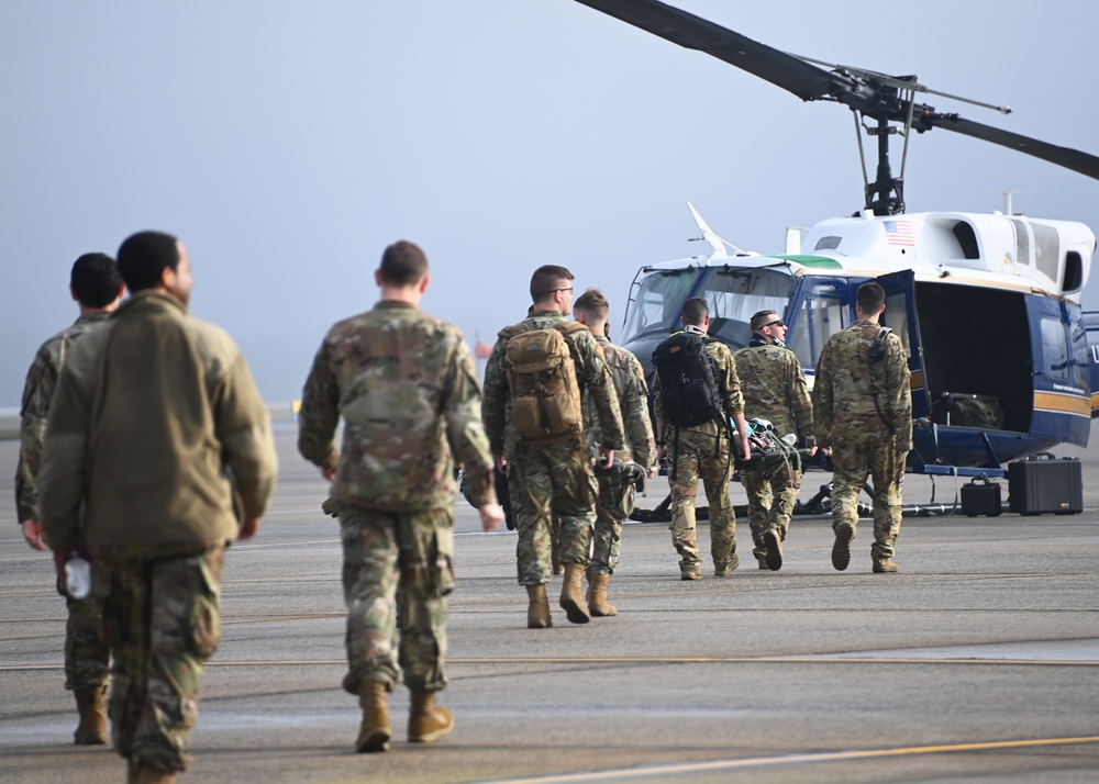 316th Medical Group and 1st Helicopter Squadron conduct specialized flight training