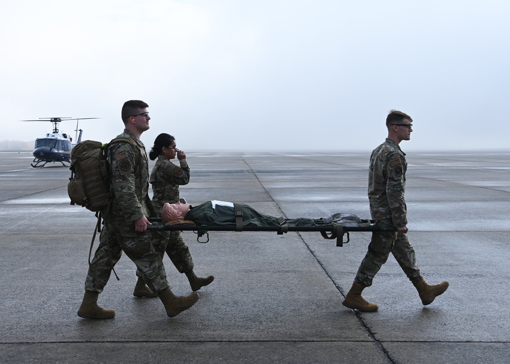 316th Medical Group and 1st Helicopter Squadron conduct specialized flight training