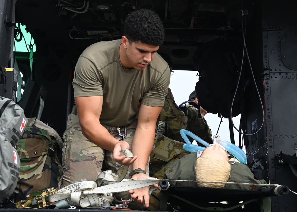 316th Medical Group and 1st Helicopter Squadron conduct specialized flight training