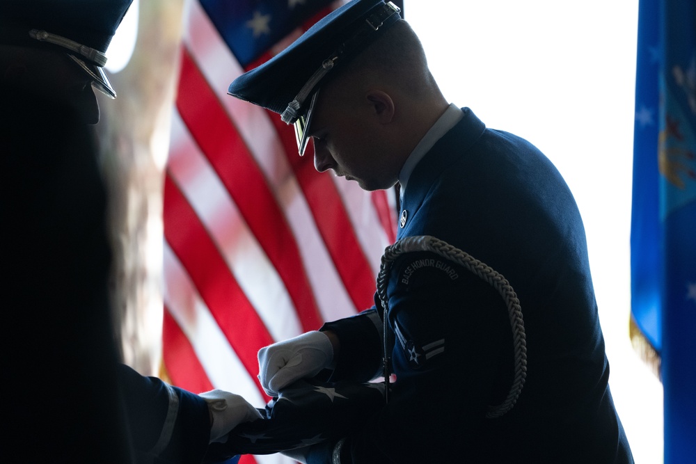 MacDill honor guard performs at retirement ceremony