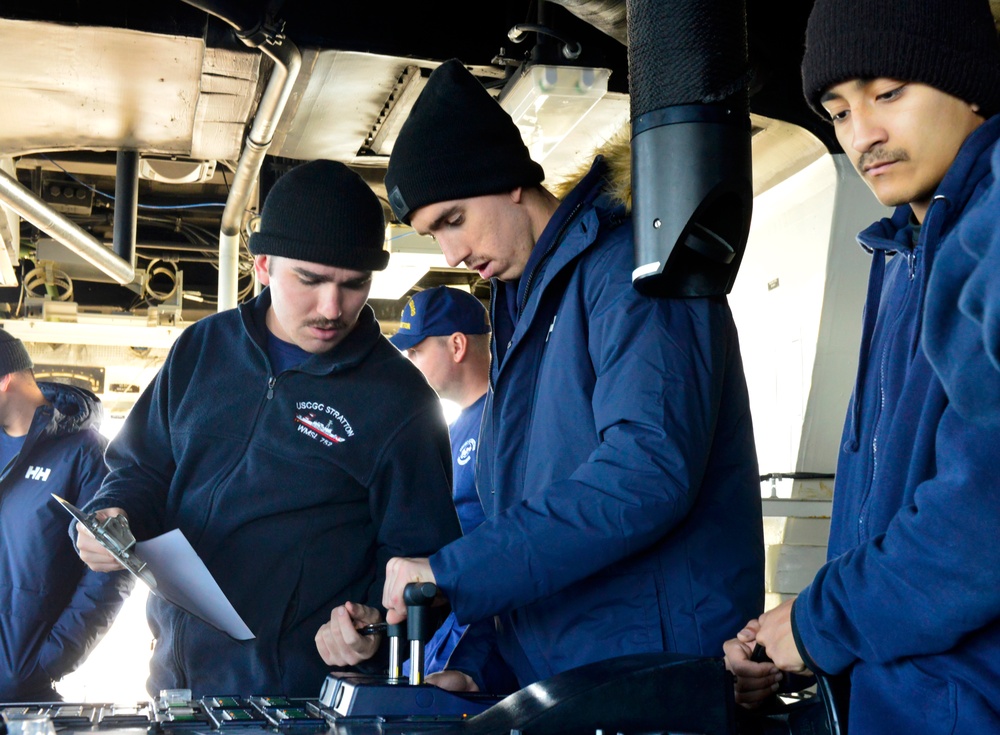 USCGC Stratton conducts operations in the North Pacific Ocean