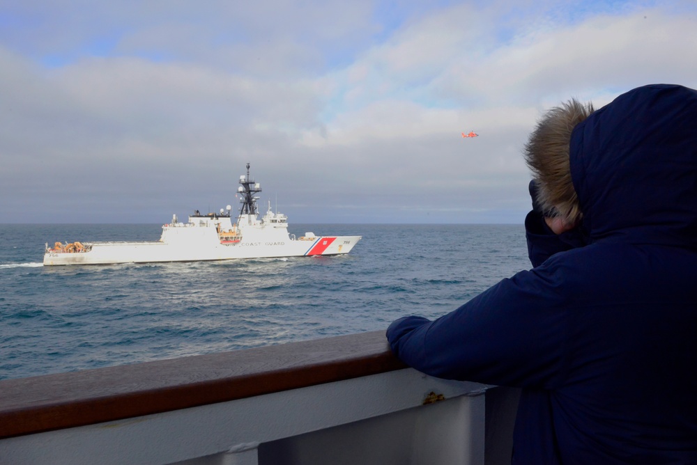 Coast Guard Cutters Kimball, Stratton conduct operations in North Pacific Ocean