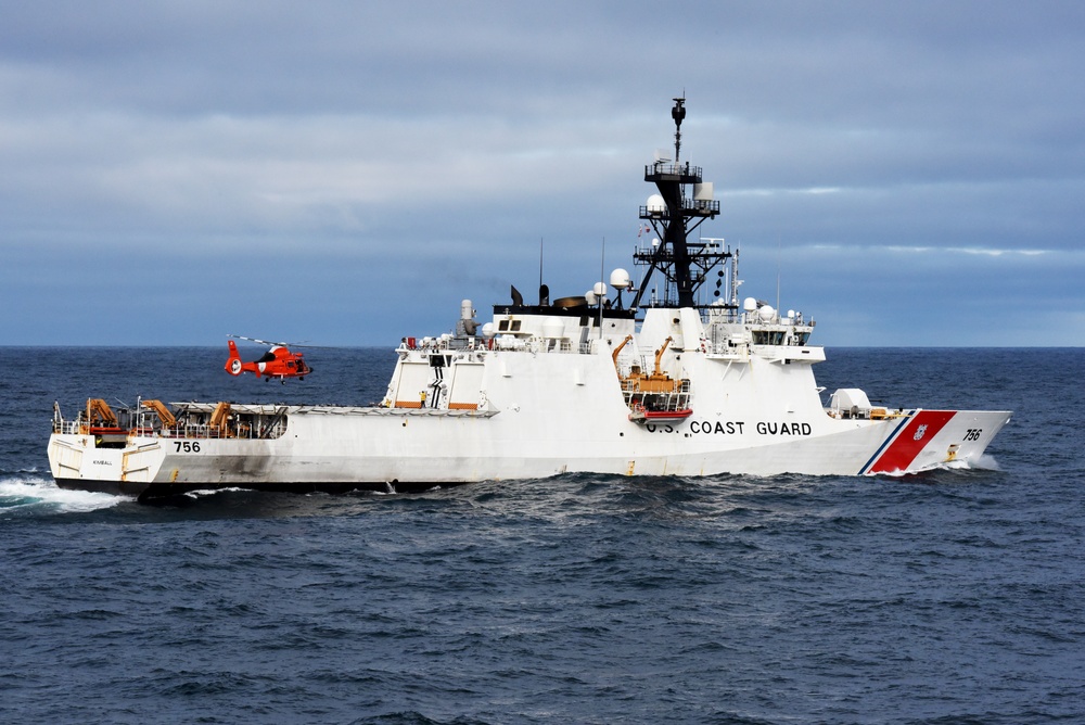 USCGC Kimball conducts operations in North Pacific Ocean