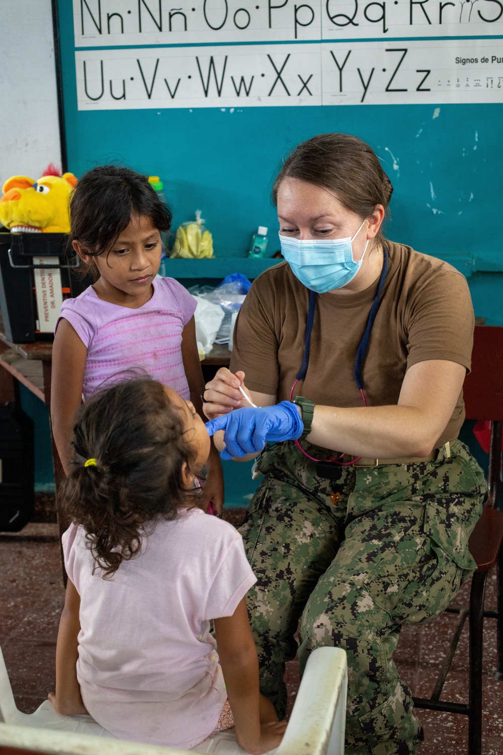 Navy Personnel Perform Dental Care at a Medical Site in Honduras