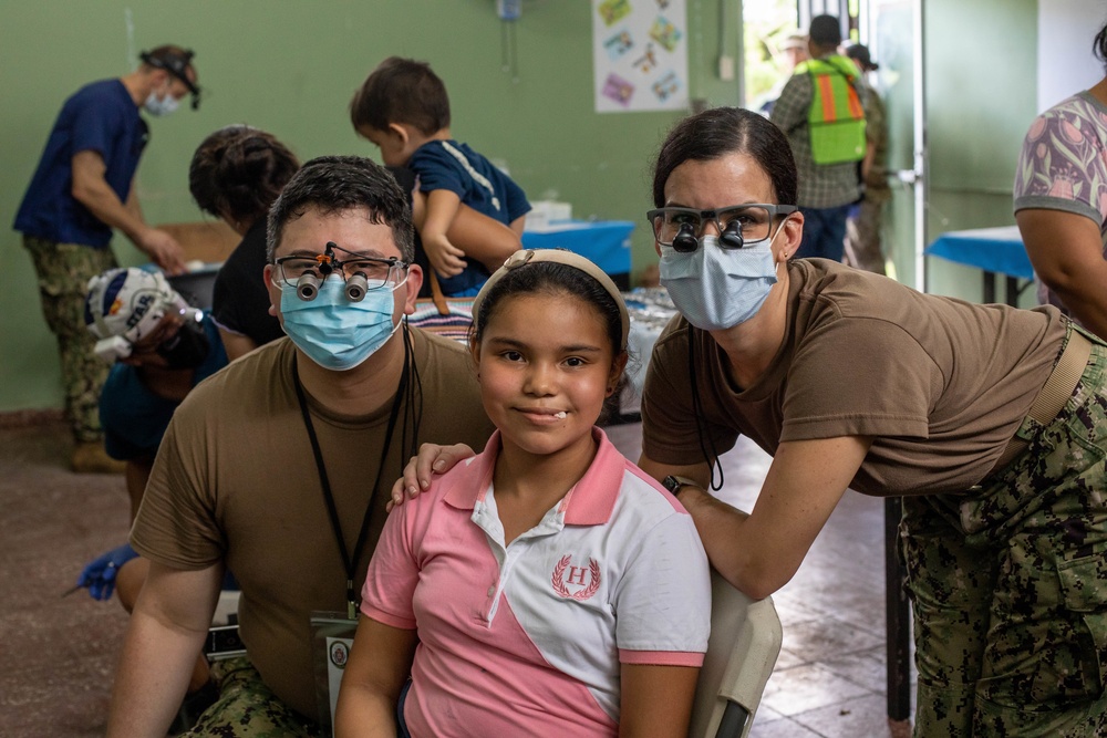 Navy Personnel Perform Dental Care at a Medical Site in Honduras