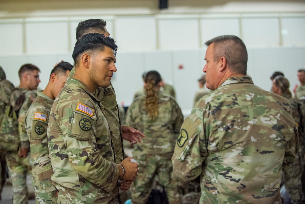 Soldiers return to America after a yearlong deployment overseas