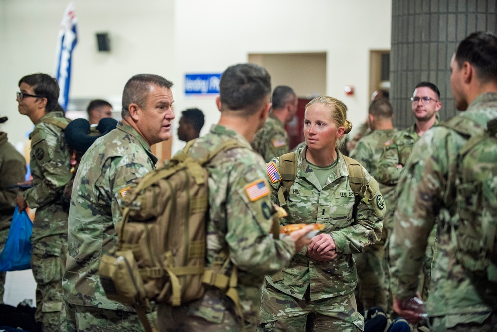 Soldiers return to America after a yearlong deployment overseas