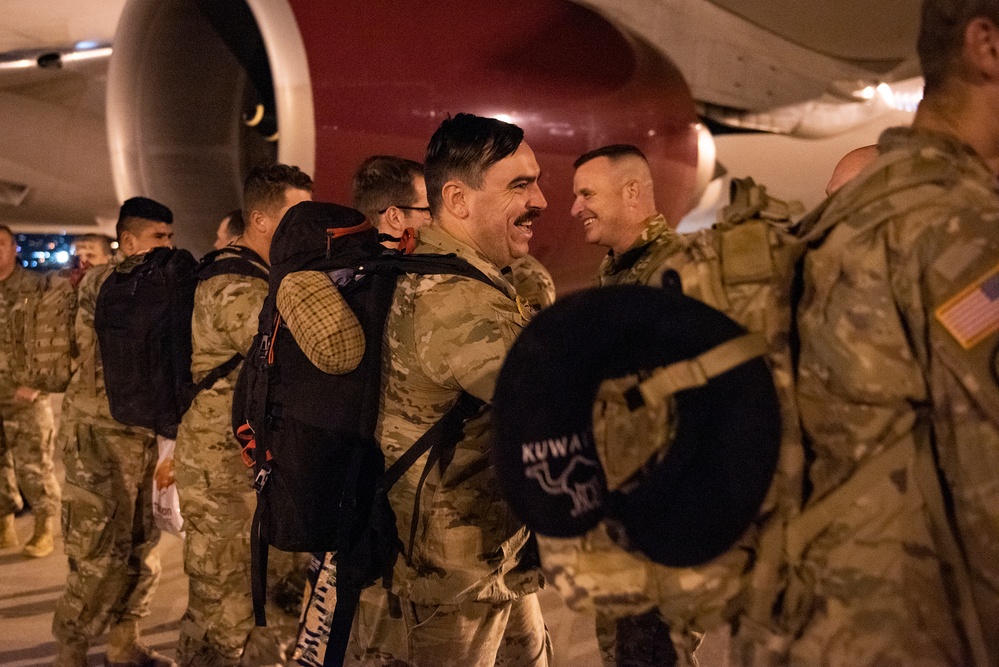 Soldiers return to America after a yearlong deployment overseas