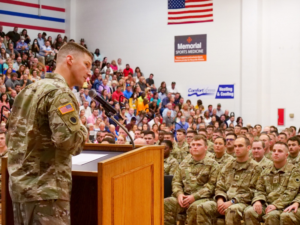 Ohio National Guard honors 1-134th Field Artillery Regiment during call to duty ceremony