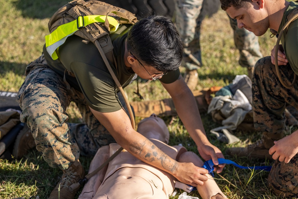 U.S. Marines and Sailors from across 3rd MLG Participate in 3d Medical Battalion's Corpsman Cup