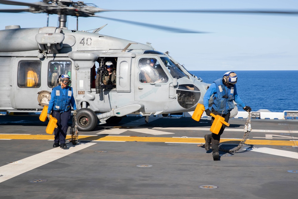 USS Tripoli Flight Operations