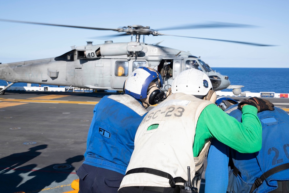 USS Tripoli Flight Operations