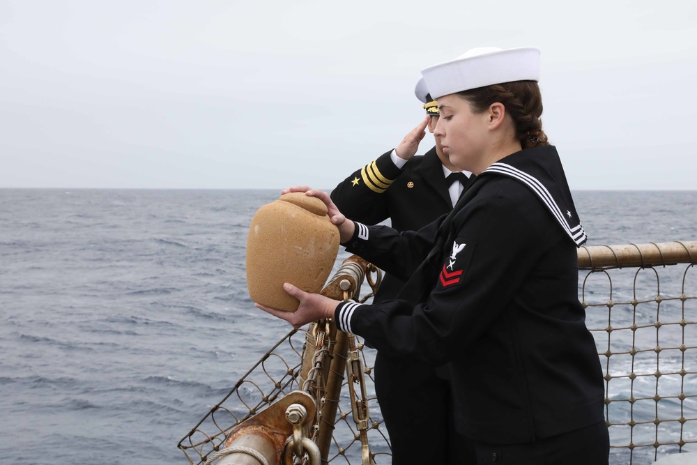 USS McFaul Conducts Burial at Sea