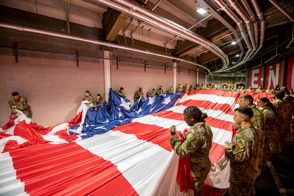 Pathfinders display national pride at London NFL game