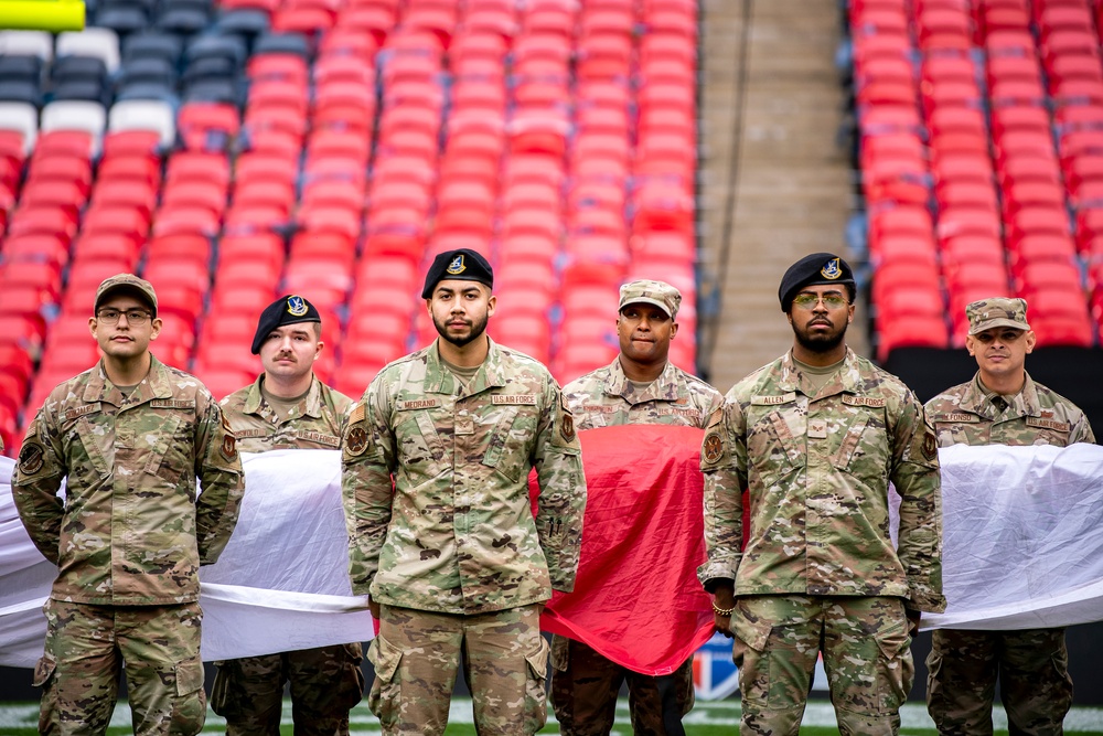 Pathfinders display national pride at London NFL game