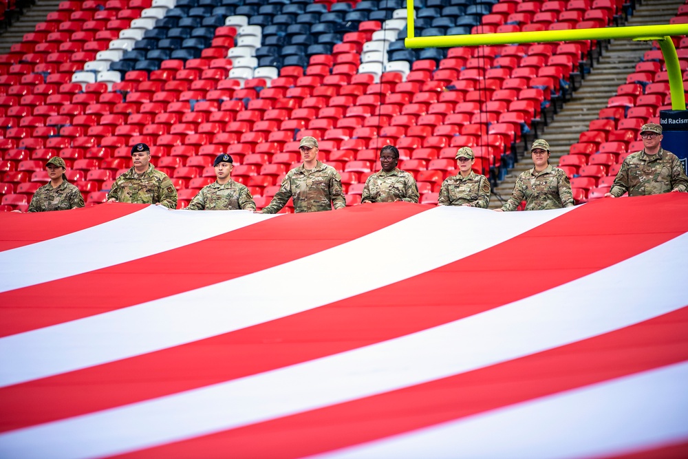 Pathfinders display national pride at London NFL game