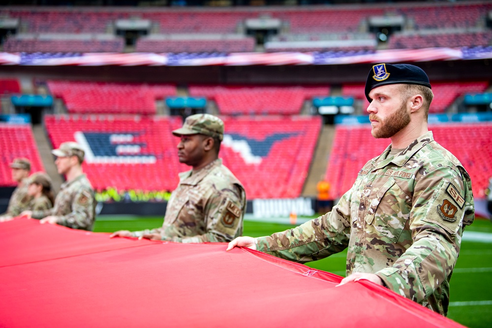 Pathfinders display national pride at London NFL game