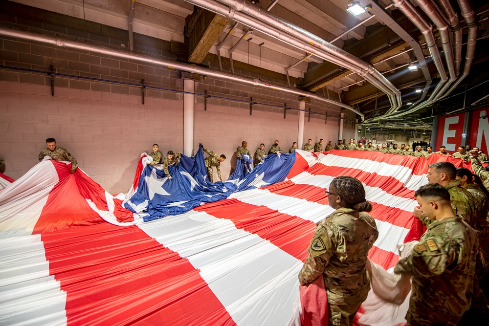 Pathfinders display national pride at London NFL game