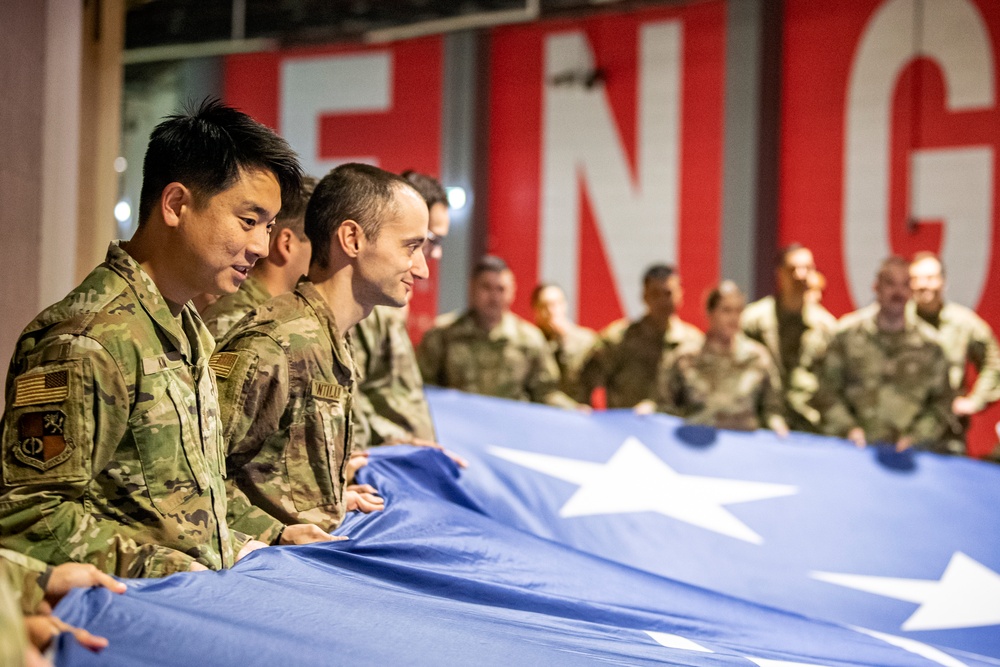 Pathfinders display national pride at London NFL game