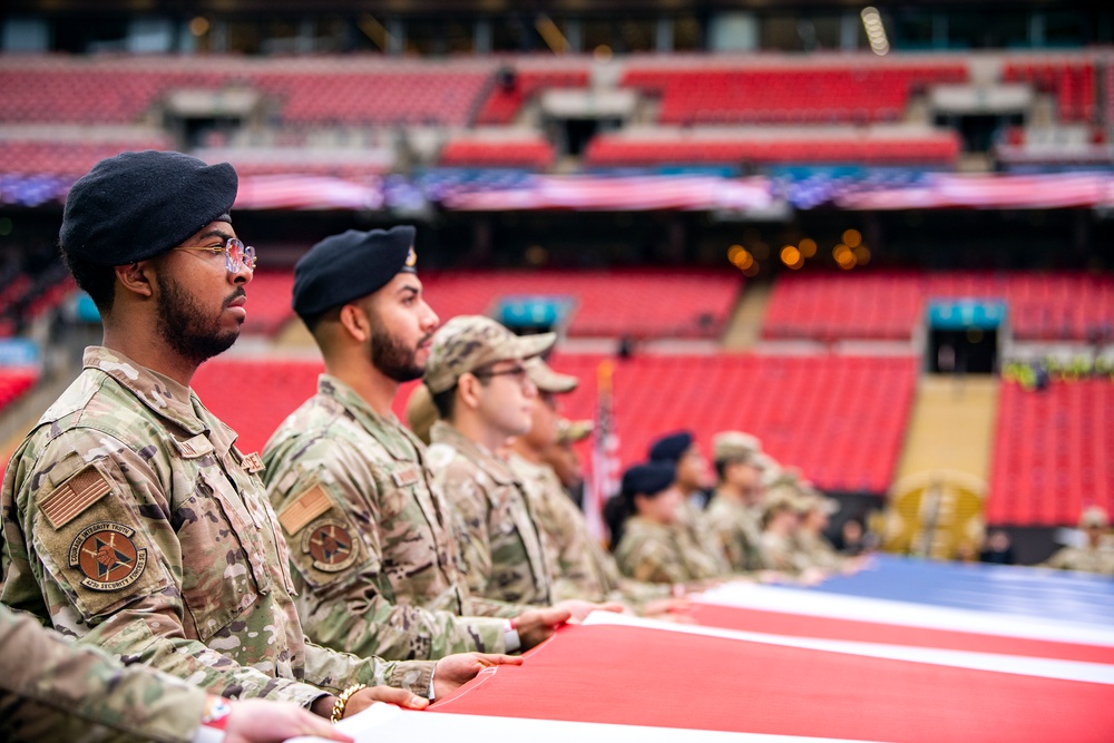 Pathfinders display national pride at London NFL game