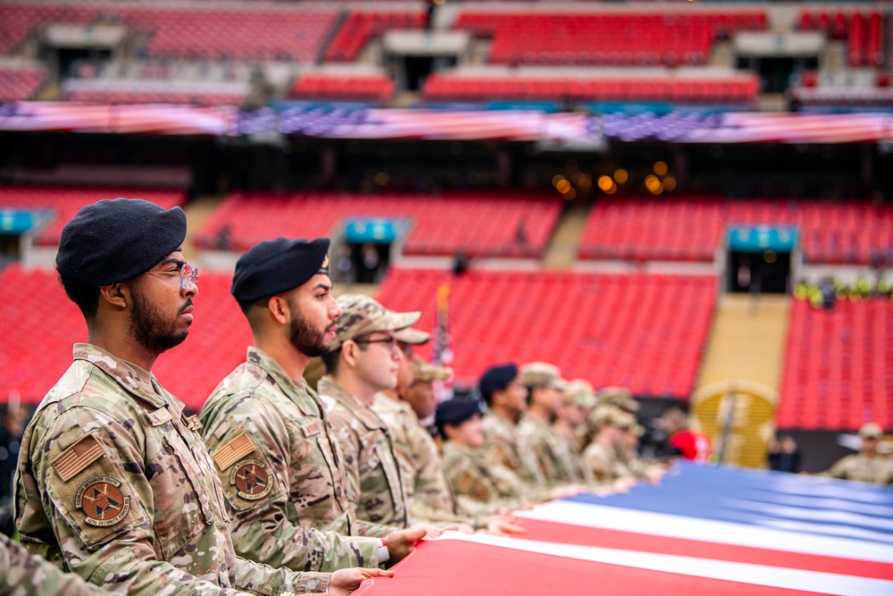 Pathfinders display national pride at London NFL game