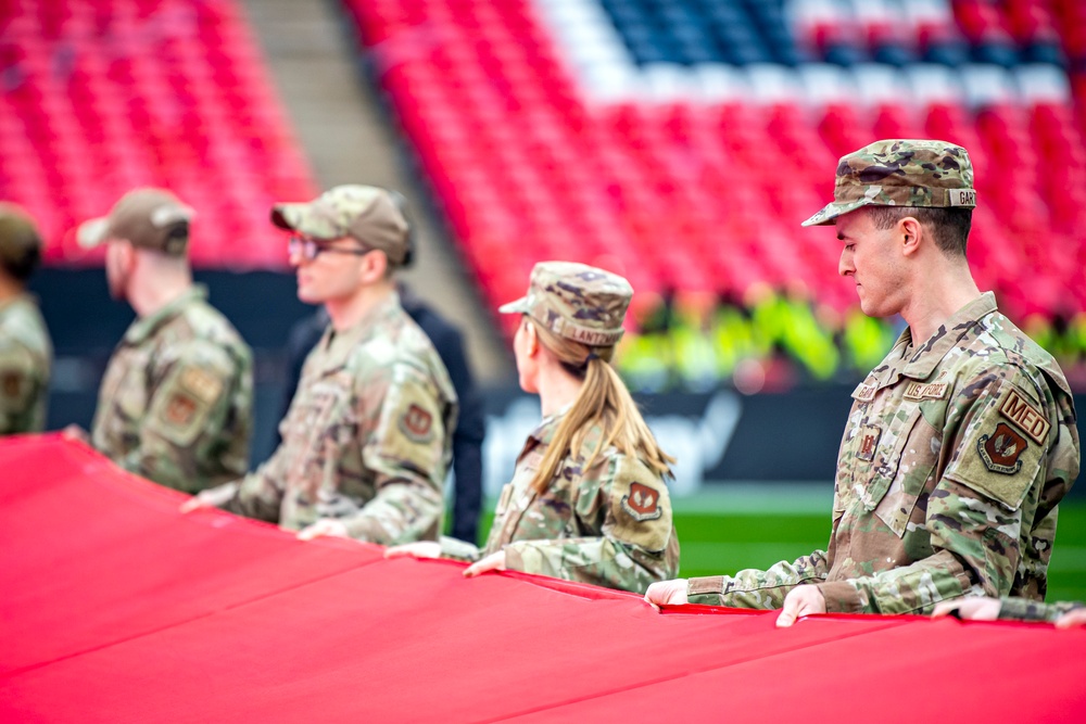 Pathfinders display national pride at London NFL game