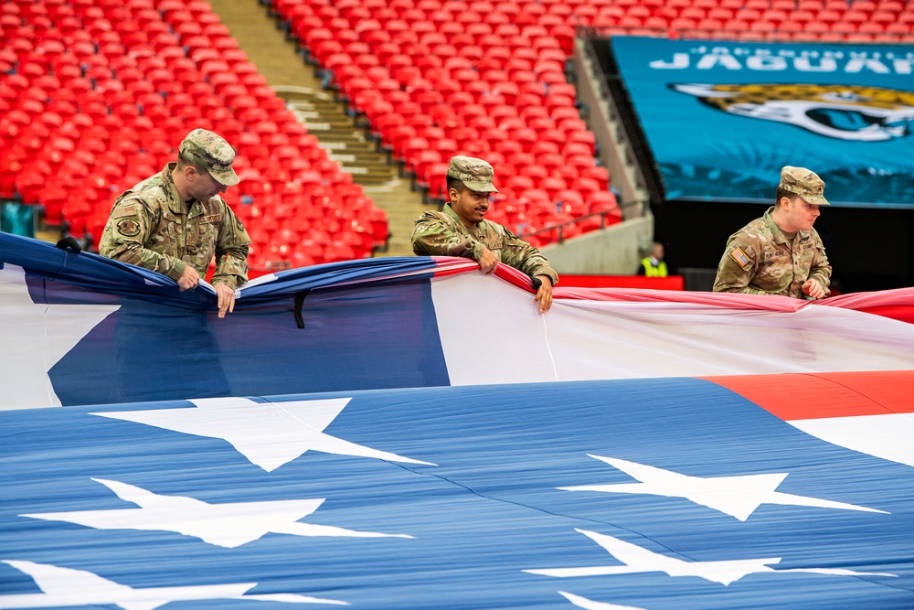 Pathfinders display national pride at London NFL game