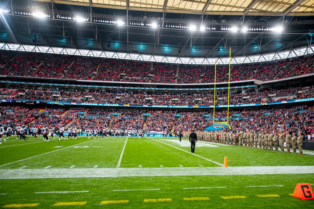 Pathfinders display national pride at London NFL game