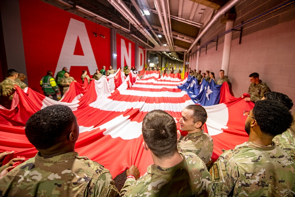 Pathfinders display national pride at London NFL game