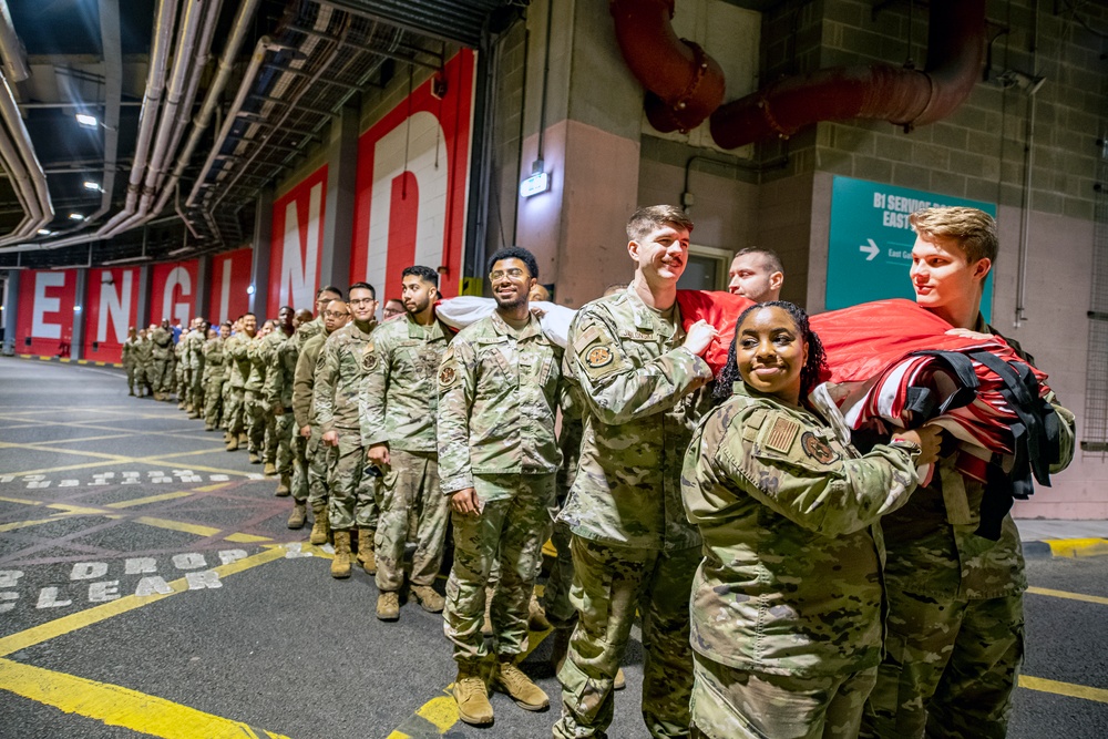 Pathfinders display national pride at London NFL game