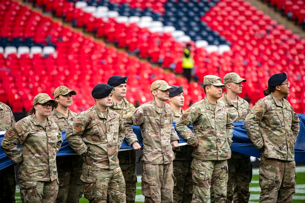 Pathfinders display national pride at London NFL game