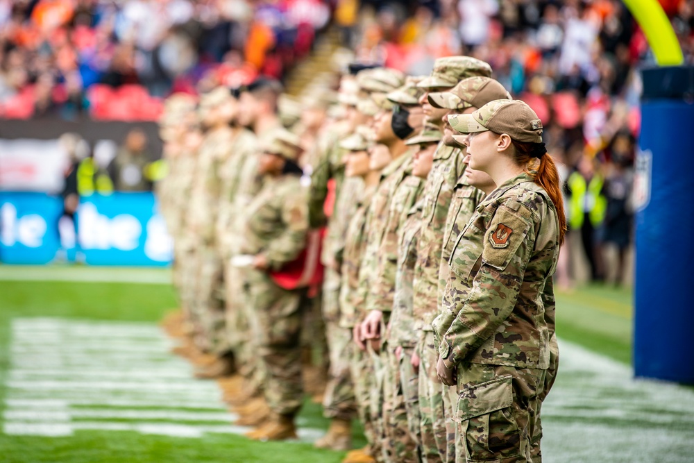 Pathfinders display national pride at London NFL game