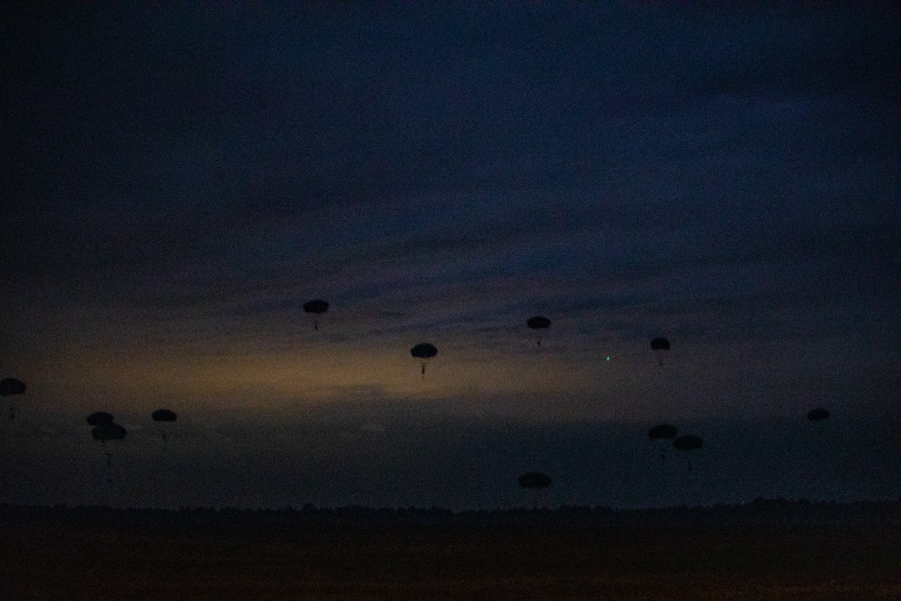 Paratroopers Jump onto Geronimo Drop Zone