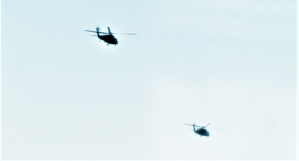 Wisconsin National Guard UH-60 Black Hawk operations at Fort McCoy