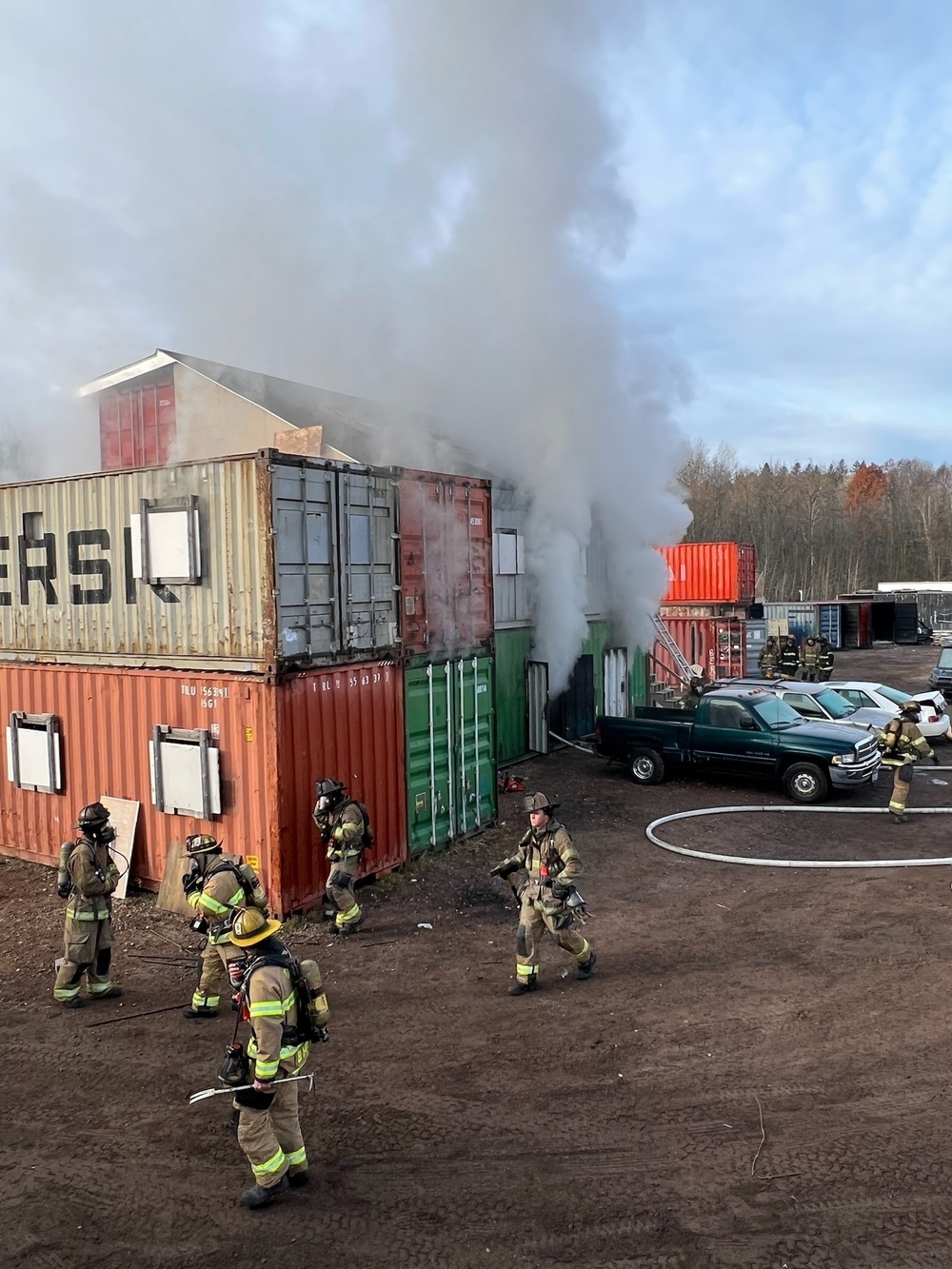 Fire Departments train and collaborate to create finishing course