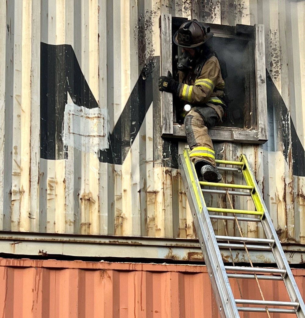 Fire Departments train and collaborate to create finishing course