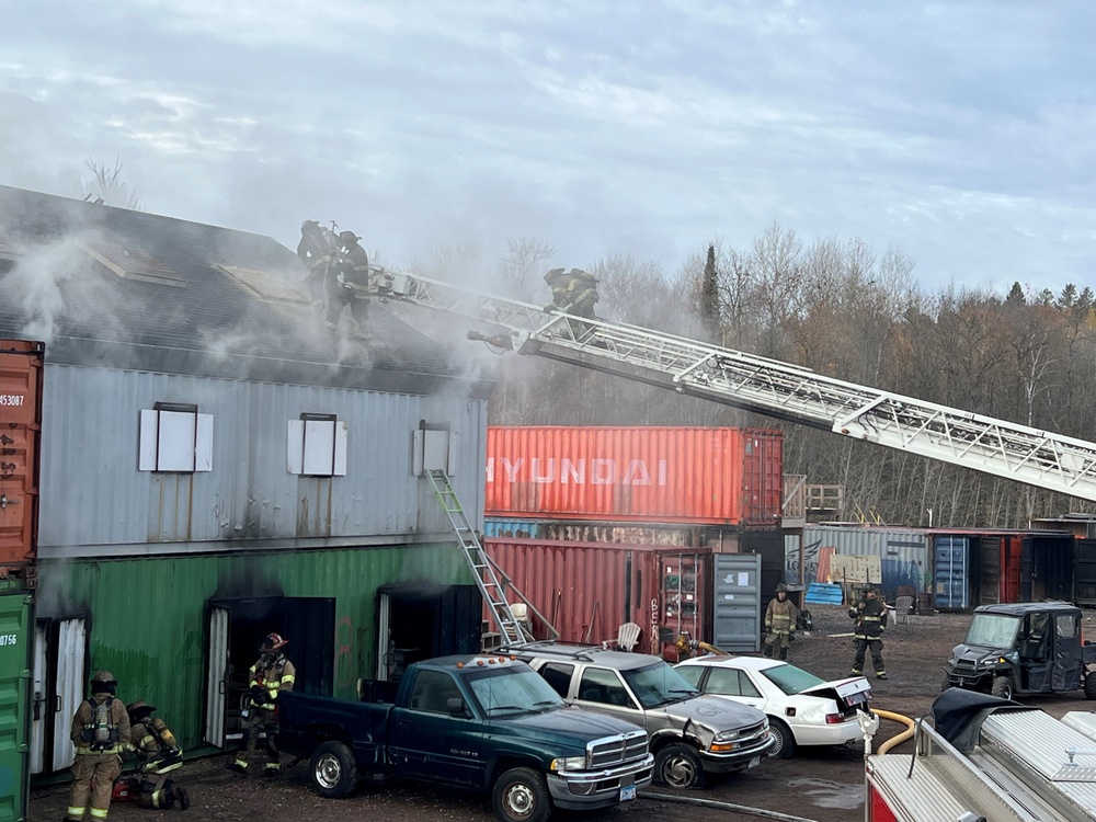 Fire Departments train and collaborate to create finishing course