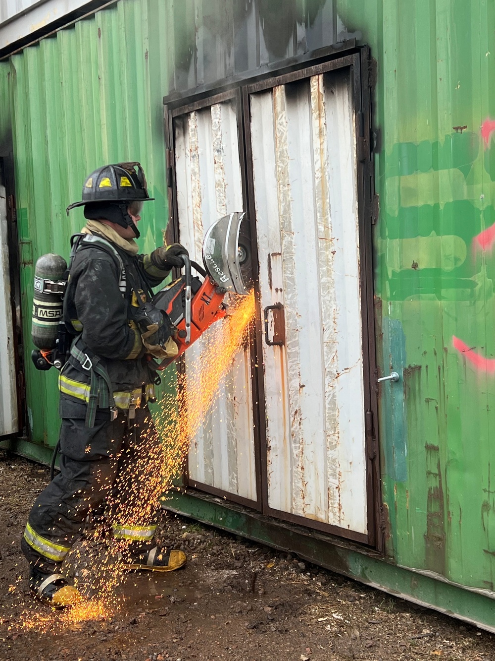 Fire Departments train and collaborate to create finishing course